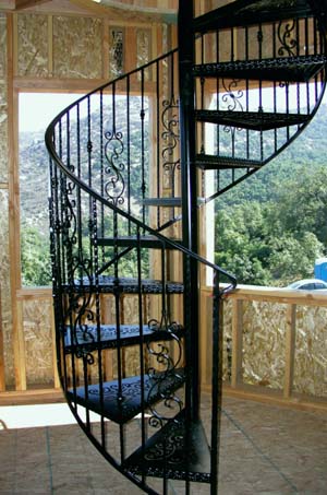 Iron Spiral Stairs